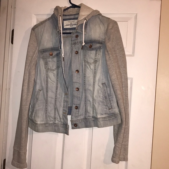 Sonoma Jackets & Blazers - Jean jacket with hood size XL